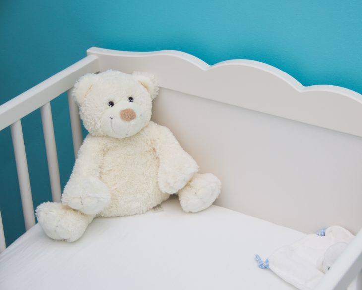 Baby Bed & Teddy Bear