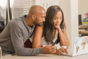 couple searching for online consultation