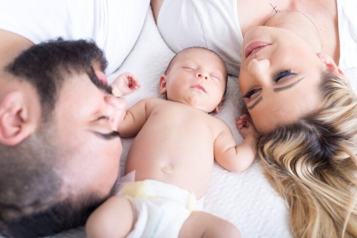 Family with their newborn baby | Family with their newborn baby