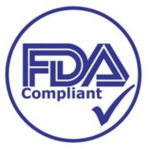 FDA | LA IVF Clinic FDA Compliant logo: blue circular badge with a checkmark inside.
